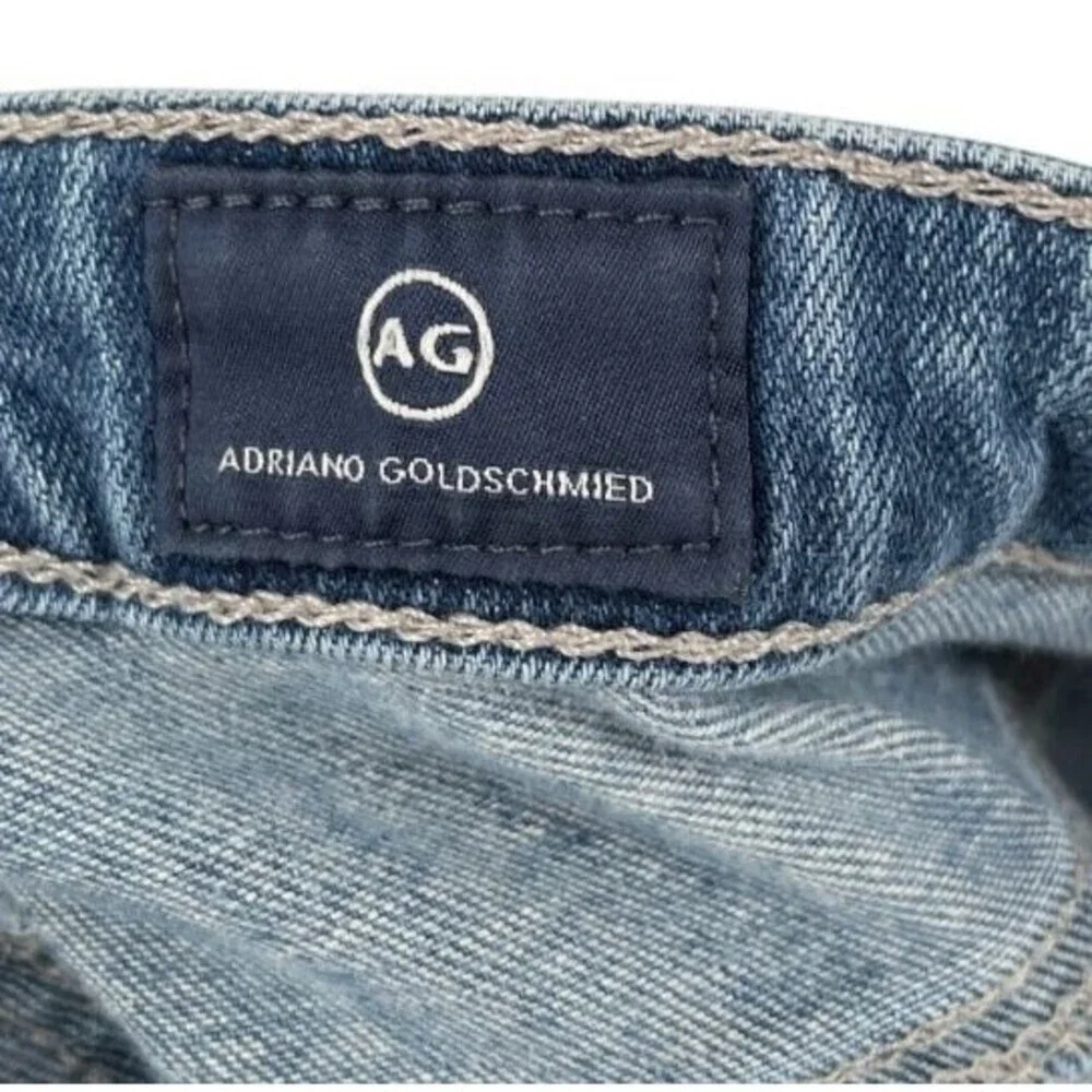 AG Adriano Goldschmied Jeans Women's Size 26R The Stilt Cigarette Leg Distressed